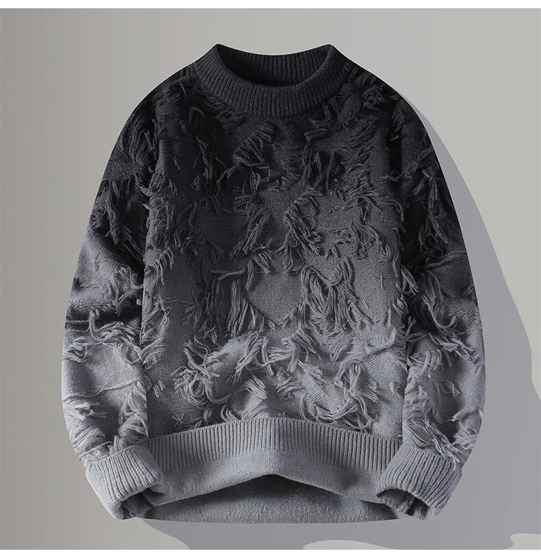 2024 Winter Sweaters for male men thick O-neck sweater men Student youth sweaters autumn Men's wool Casual Knitwear Pullover