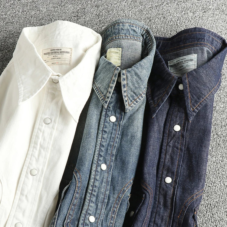 Western Retro Denim Shirt