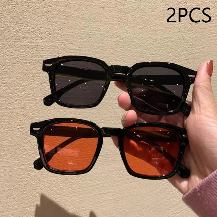 New Unisex Rectangle Vintage Sunglasses 2023 Fashion Design Retro Sun Glasses Female Lady Eyeglass Cat Eye Casual Goggles UV400