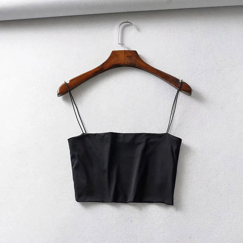 Women’s 2024 Summer Crop Top – Elastic Cotton Sleeveless Camis, Sexy Short Tank Top for Casual Wear