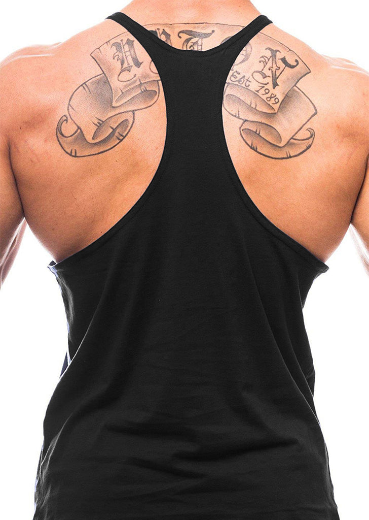 Men’s Bodybuilding Y‑Back Tank Top – Cotton Breathable Gym Muscle Vest, Fitness Workout Sleeveless Shirt
