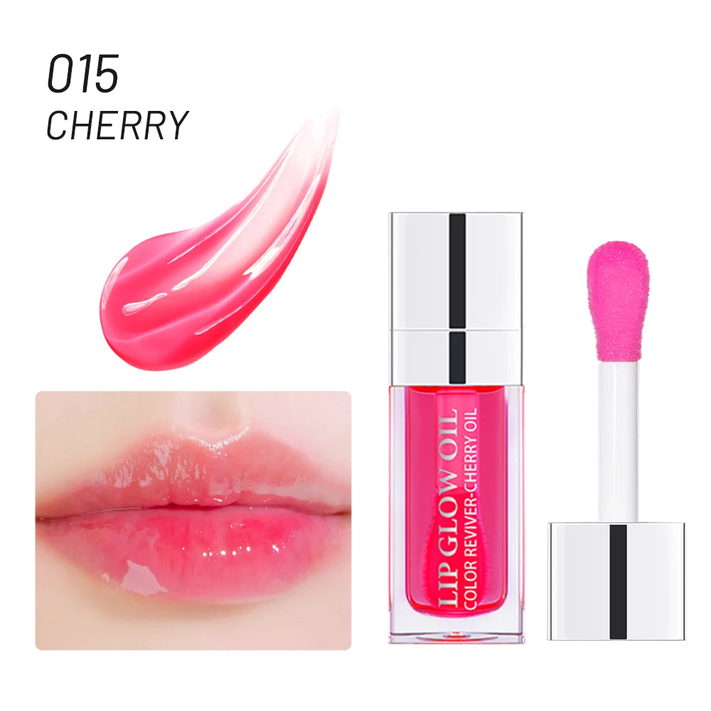 Crystal Jelly Lip Oil – Moisturizing, Plumping & Tinted Glow for Fuller, Softer Lips