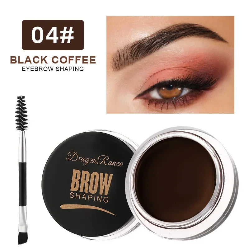 White Brown Eyebrow Tint Eyebrow Gel Wax Brow Gel Set with Brush Natural Makeup Soap Brow Sculpt Lift Eyebrow Enhancer Shaping