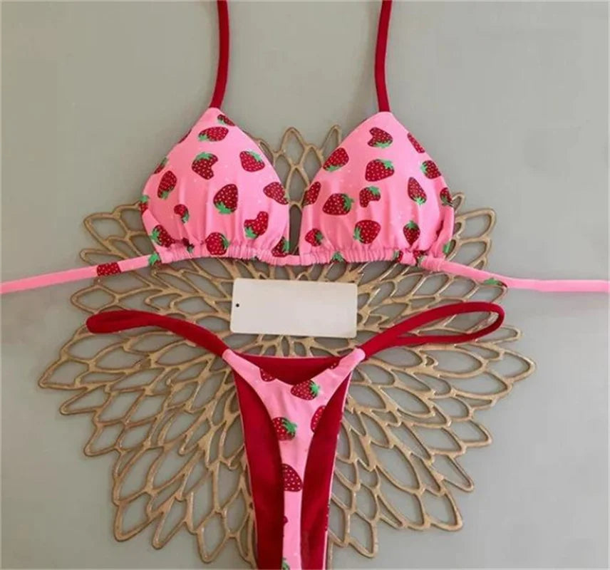 Women’s Sexy Brazilian Push‑Up Bikini – Two‑Piece Swimsuit E045 Summer Beachwear