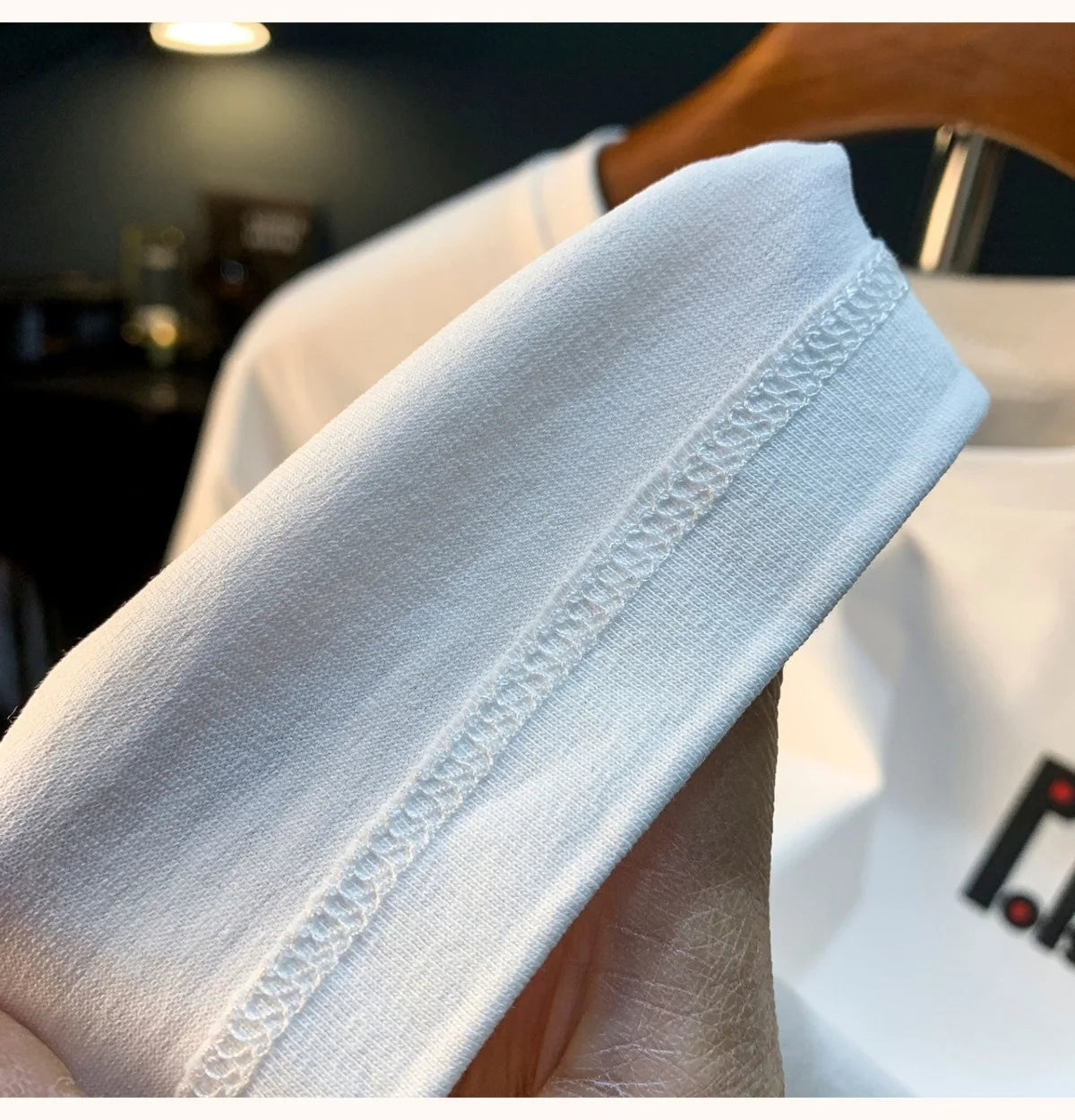 Short sleeved T-shirt with men's printed half sleeves, loose and comfortable, versatile and trendy clothes