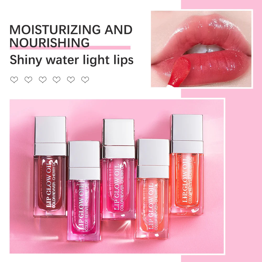Crystal Jelly Lip Oil – Moisturizing, Plumping & Tinted Glow for Fuller, Softer Lips