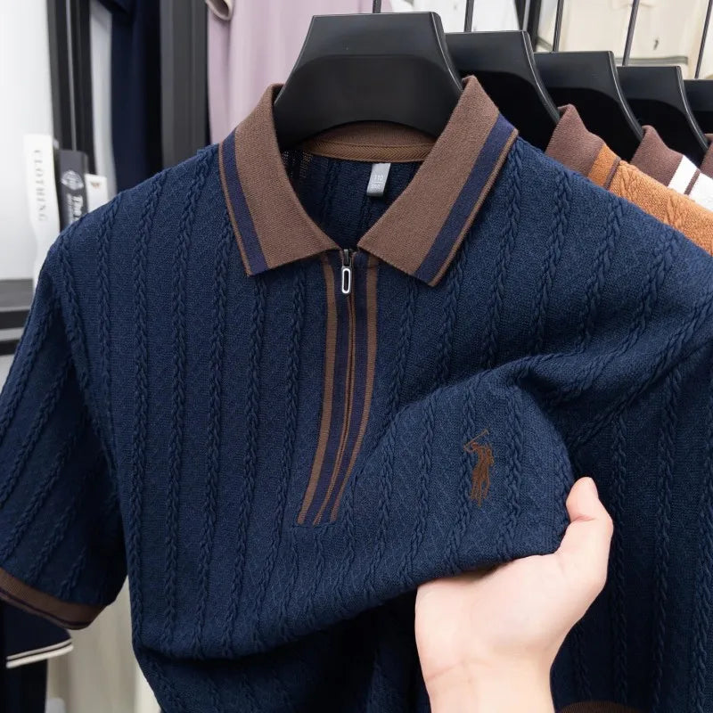 Luxury Knitted Polo Shirt