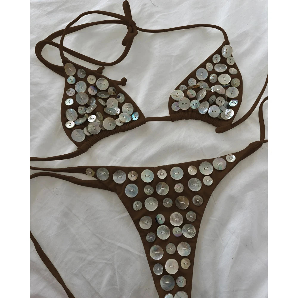 2025 Sexy Push‑Up Micro Bikini Set — Women’s Two‑Piece Swimsuit Beachwear Biquini Bathing Suit