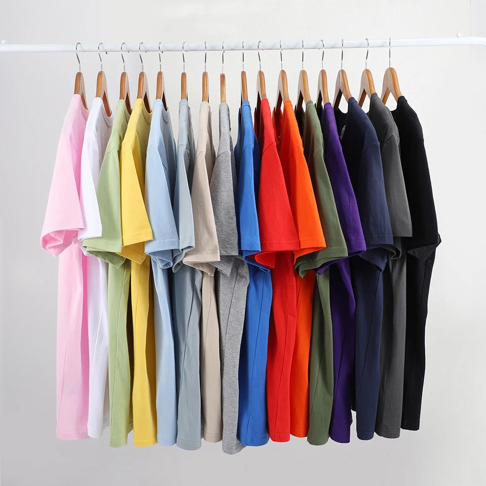 100% Cotton Solid Color T‑Shirts for Men & Women