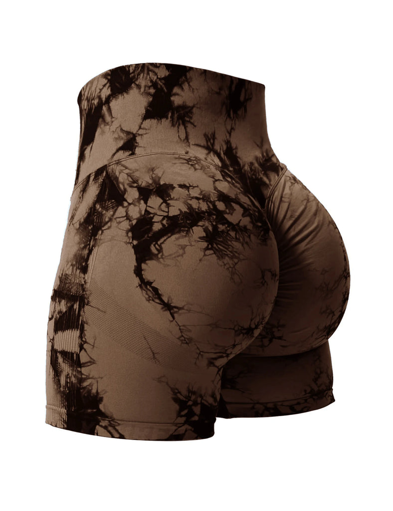 Tie Dye Seamless Butt Lifting Shorts – Women’s Fitness Running