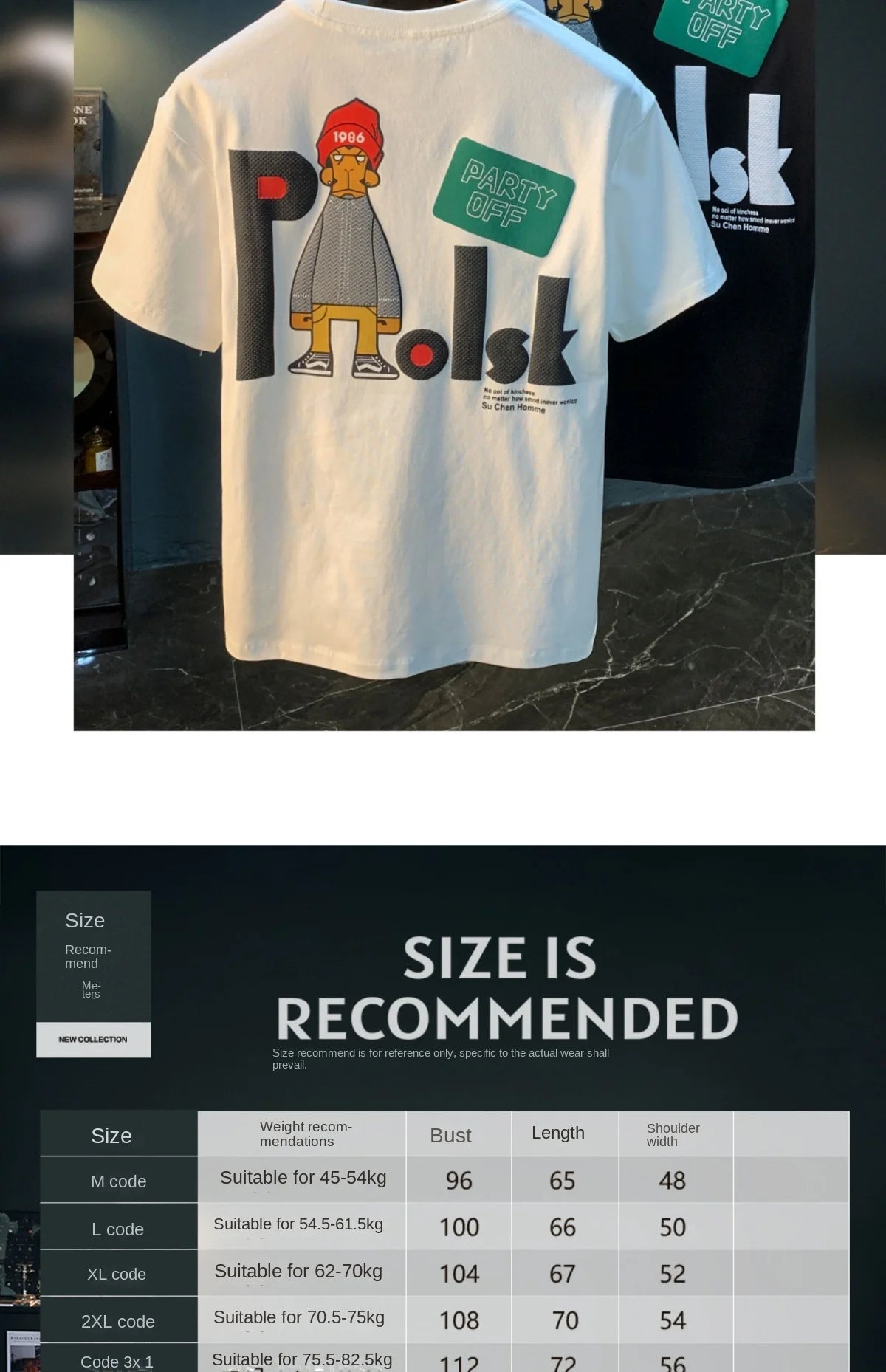 Short sleeved T-shirt with men's printed half sleeves, loose and comfortable, versatile and trendy clothes