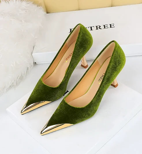 BIGTREE Sexy Pointed‑Toe Pumps