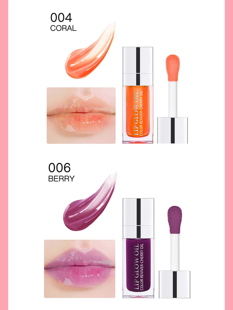 Crystal Jelly Lip Oil – Moisturizing, Plumping & Tinted Glow for Fuller, Softer Lips