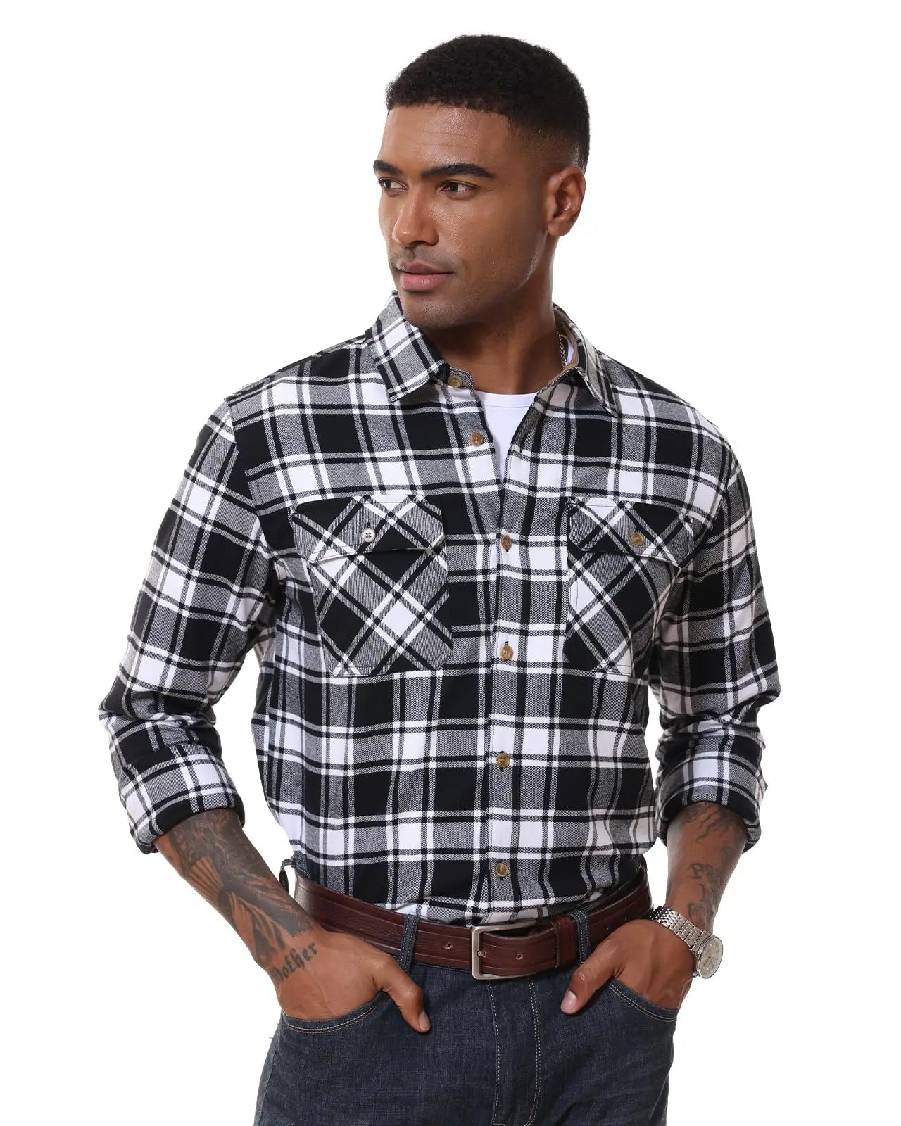 MAGCOMSEN Men’s Flannel Shirt