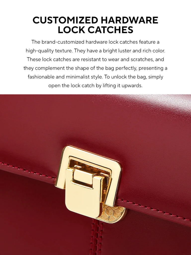 ITAMOOD Genuine Leather Handbag with Scarf | Luxury Designer Trendy Shoulder Bag Solid Color Commuting Bag | bags for women gift