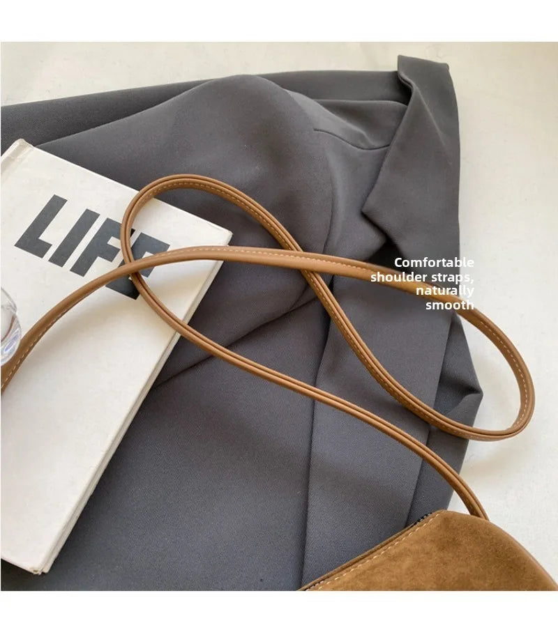 Fashionable Retro Mini PU Leather Shoulder Bags for Women Bucket Crossbody Bag 2026 Winter Luxury Designer Purses and Handbags