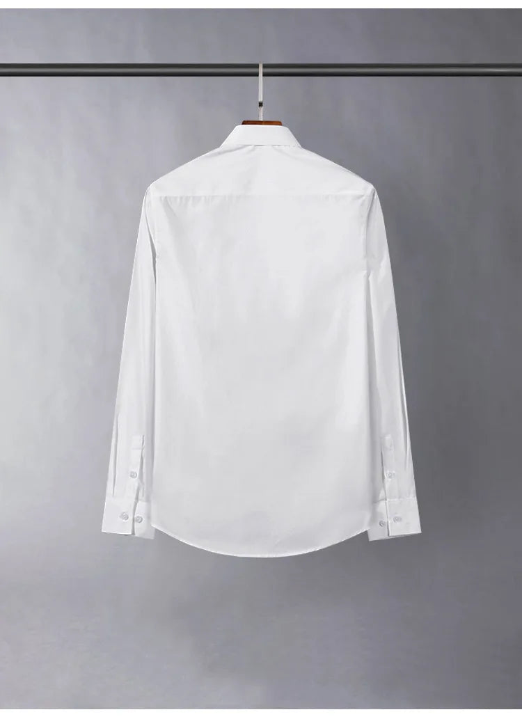 Slim‑Fit Silk Dress Shirt