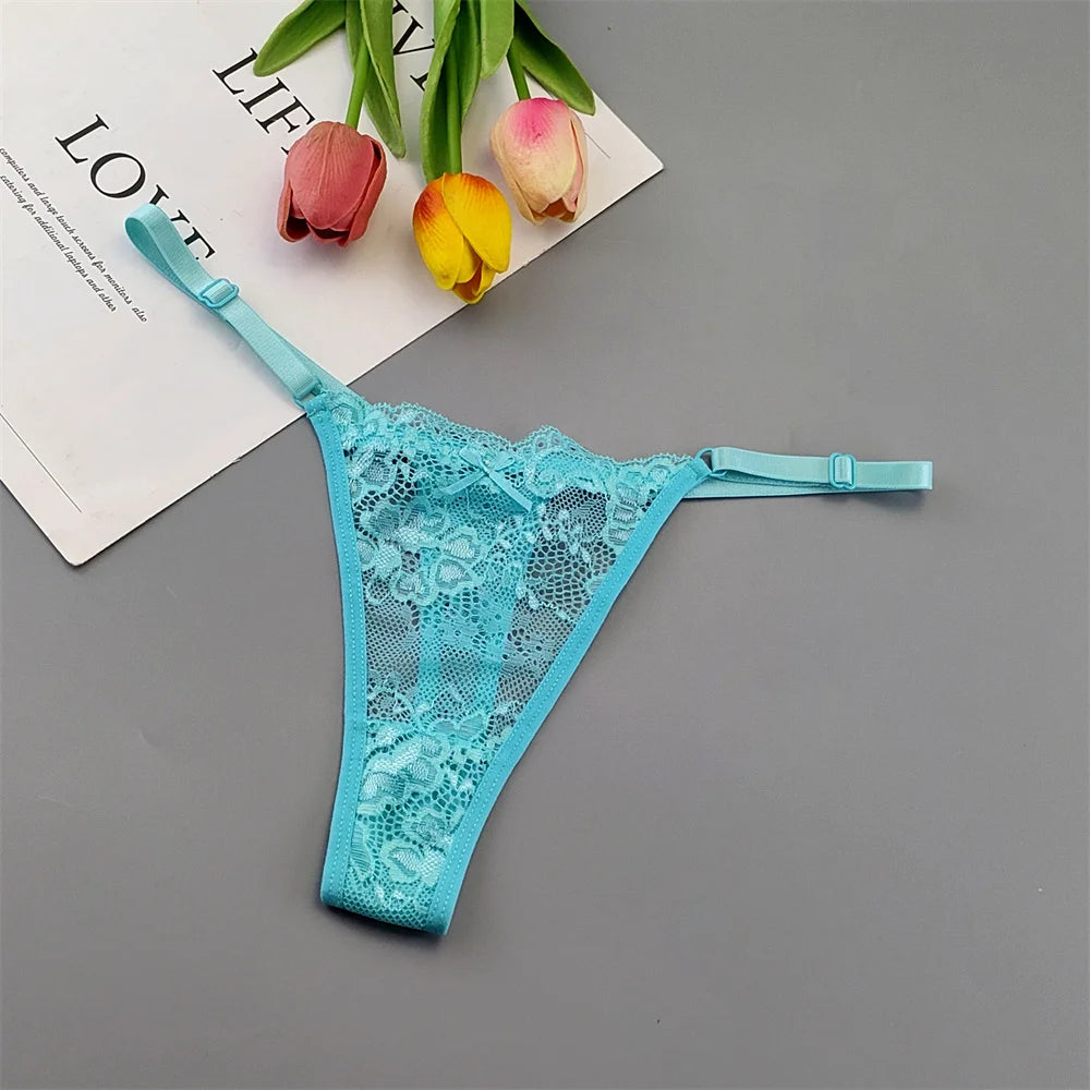 5‑Pack Lace Adjustable Thongs