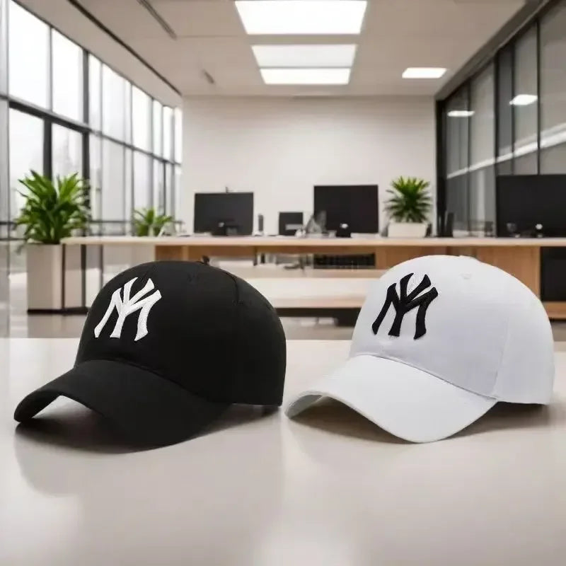 Trendy Embroidered Letter Baseball Cap Korean Fashion Summer Sun Hat Adjustable for Women Men Outdoor Casual Wear
