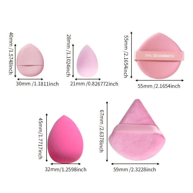 35‑Piece Pro Makeup Sponge Set – Latex‑Free Hydrophilic Blenders for Flawless Foundation, Concealer & Contour