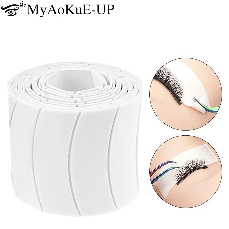 110pcs/Roll Under‑Eye Tapes & Gel Pads – Foam Eyelash Extension Eyepads for Professional Lash Application