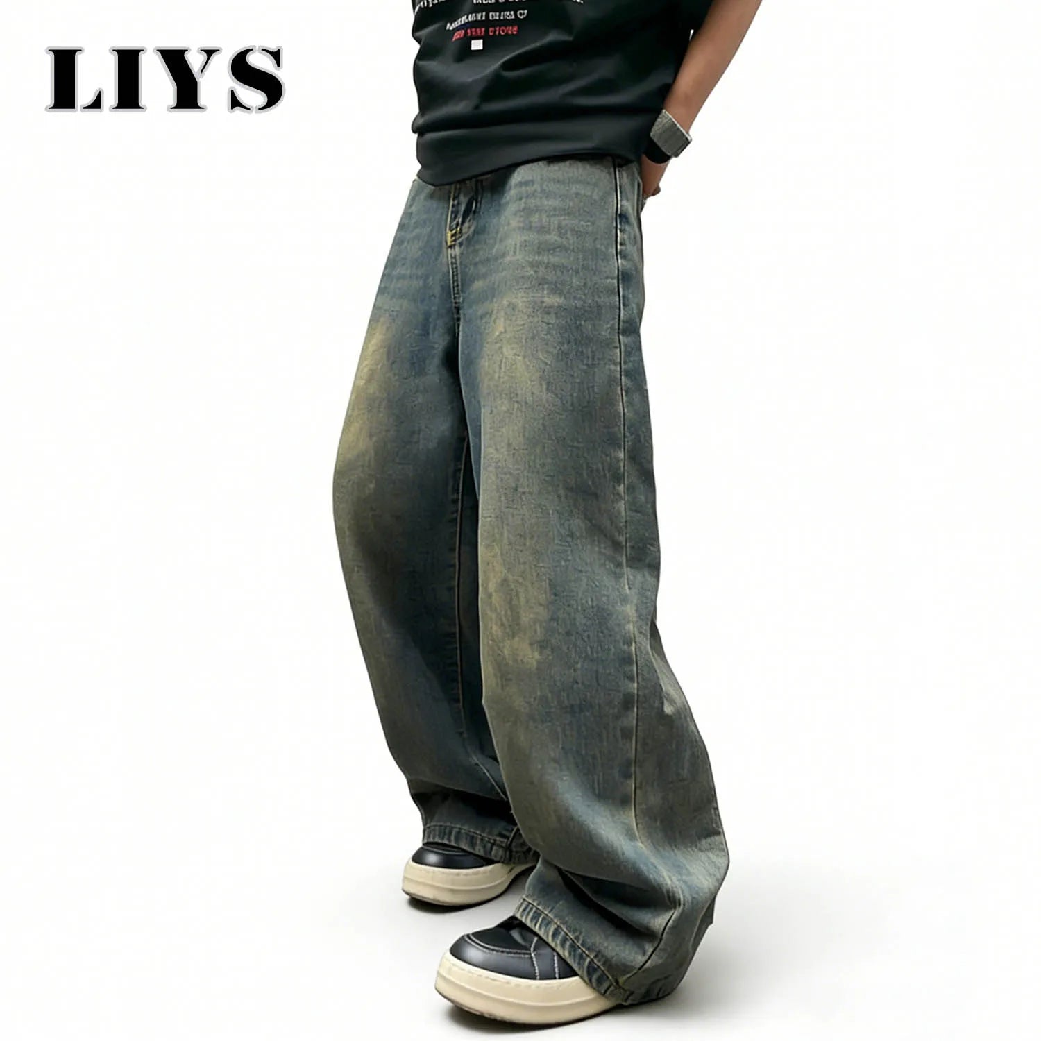 Ultra‑Baggy Wide‑Leg Jeans