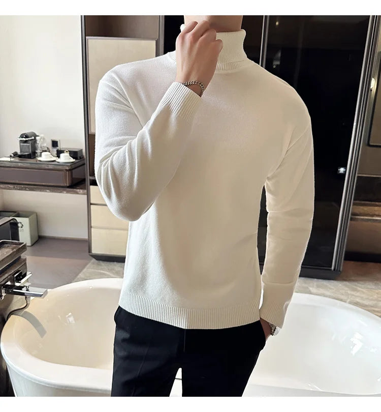 Fleece Turtleneck Sweater
