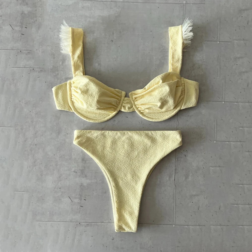 Solid Micro Bikinis Sexy Women Swimsuits Female Swimwear 2026 Bikini Set Bathing Suit Swimming Suits Beachwear Solid Biquini