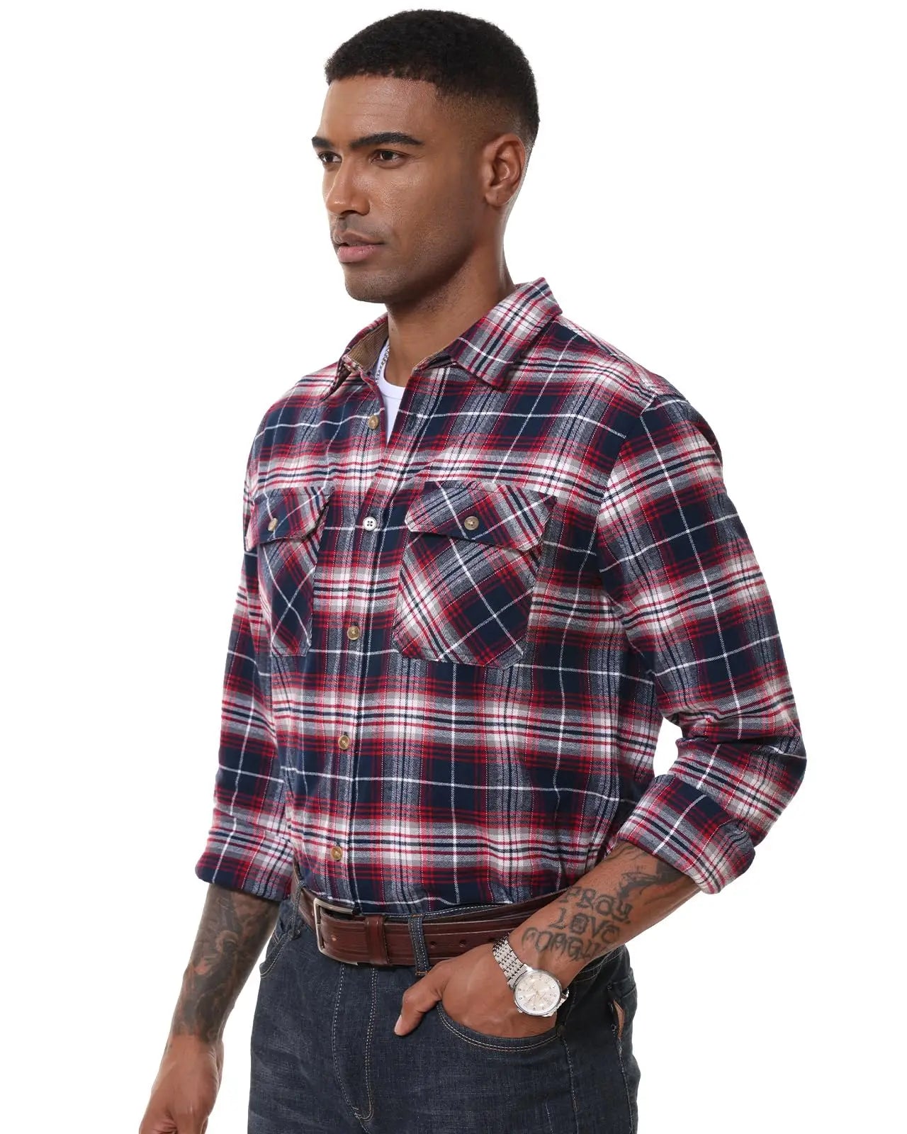 MAGCOMSEN Men’s Flannel Shirt