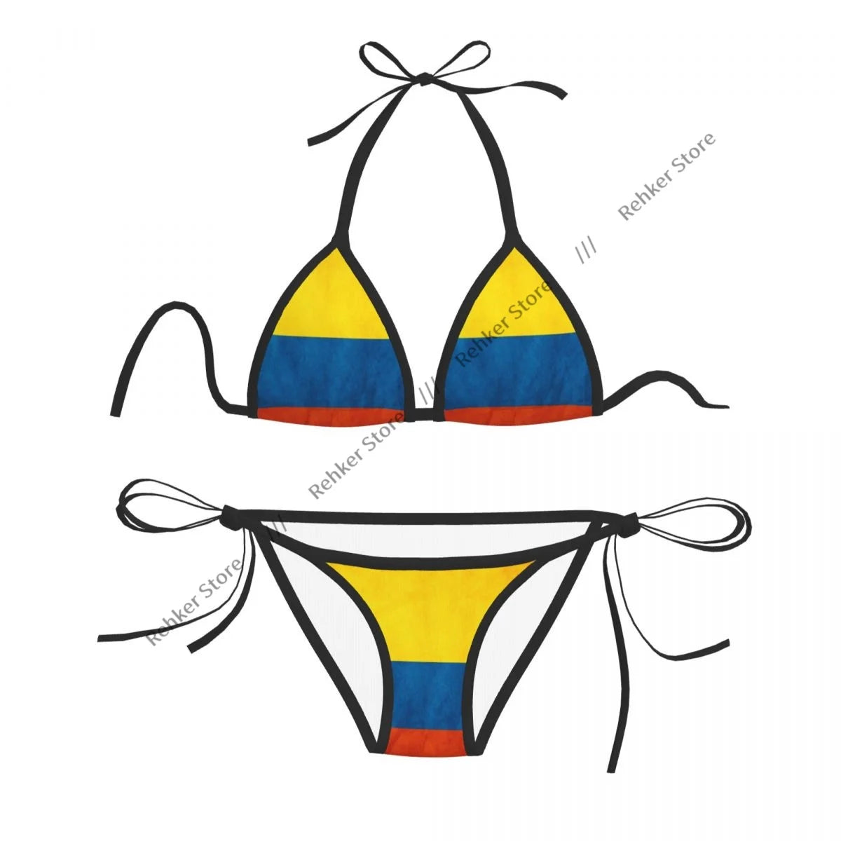 Colombia Flag Bikini Set