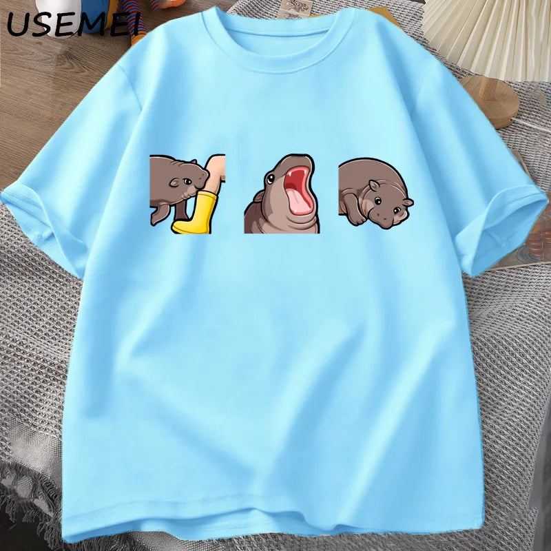 Moo Deng Baby Hippo T‑Shirt