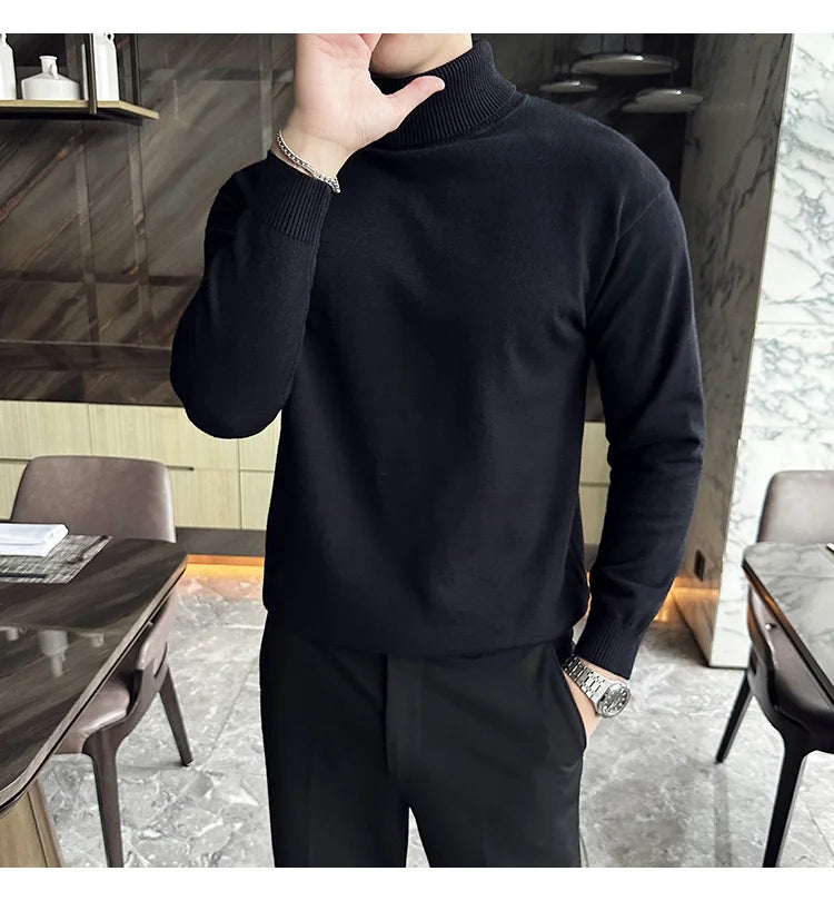 Fleece Turtleneck Sweater