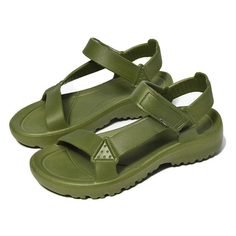 Sandals Woman Summer 2025 New Fashion Platform Sport Casual Flat Sandals Non-slip Outdoor Beach Sandalias Chaussure Femme