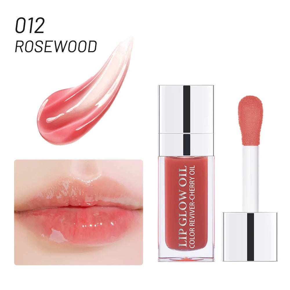 Crystal Jelly Lip Oil – Moisturizing, Plumping & Tinted Glow for Fuller, Softer Lips