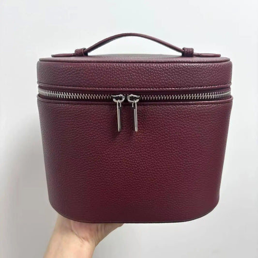Travel Cosmetic Organizer • Toiletry Bag for Women & Girls • With Handle & Dividers