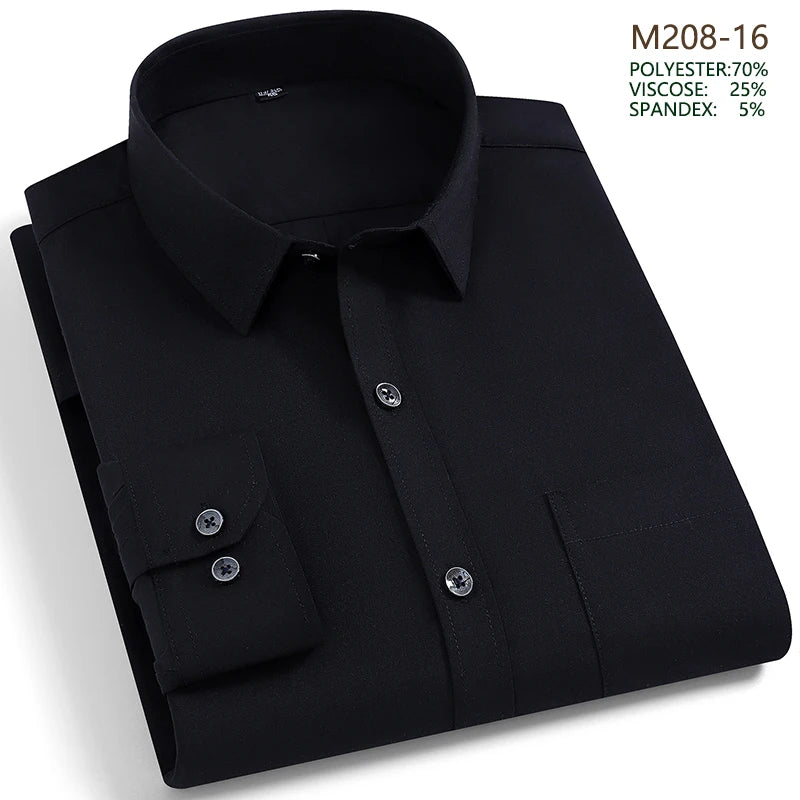 Non‑Iron Long‑Sleeve Dress Shirt