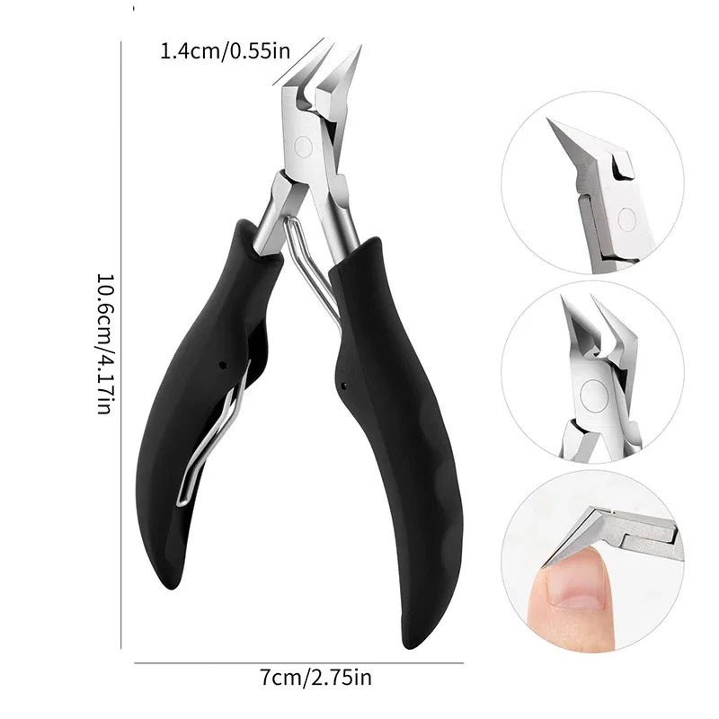 Professional Sharp Toenail & Cuticle Nipper – Precision Ingrown Nail Clipper & Dead Skin Remover