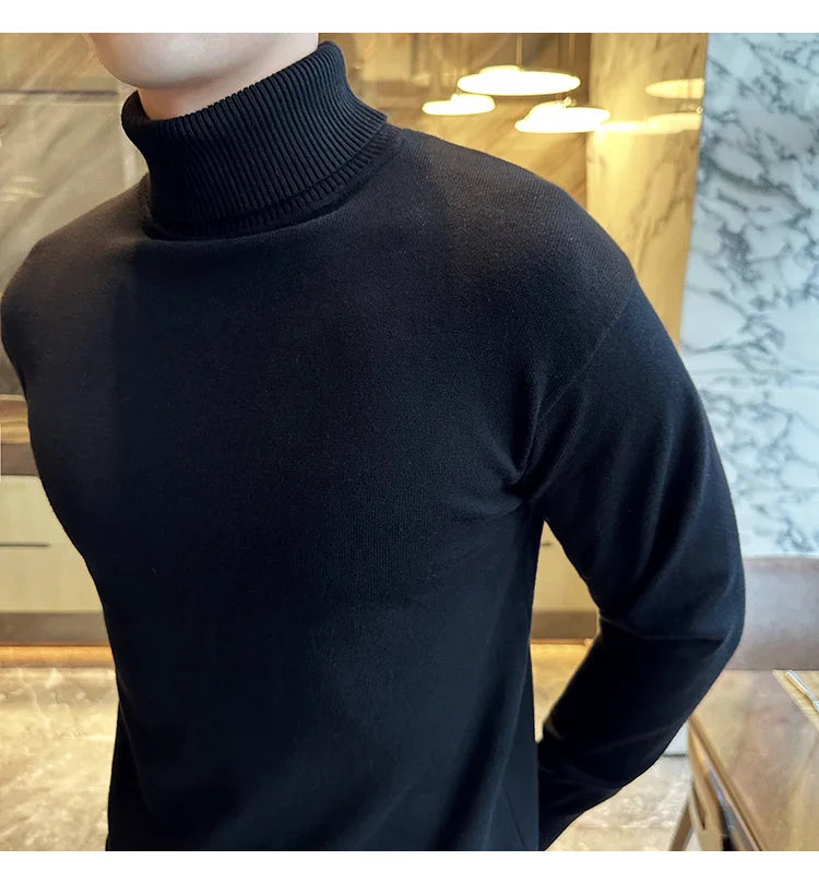 Fleece Turtleneck Sweater