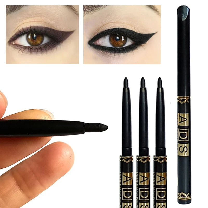 Waterproof Black Eyeliner Pencil Set – Long‑Lasting Matte Gel Liners for Bold, Smudge‑Proof Eye Makeup