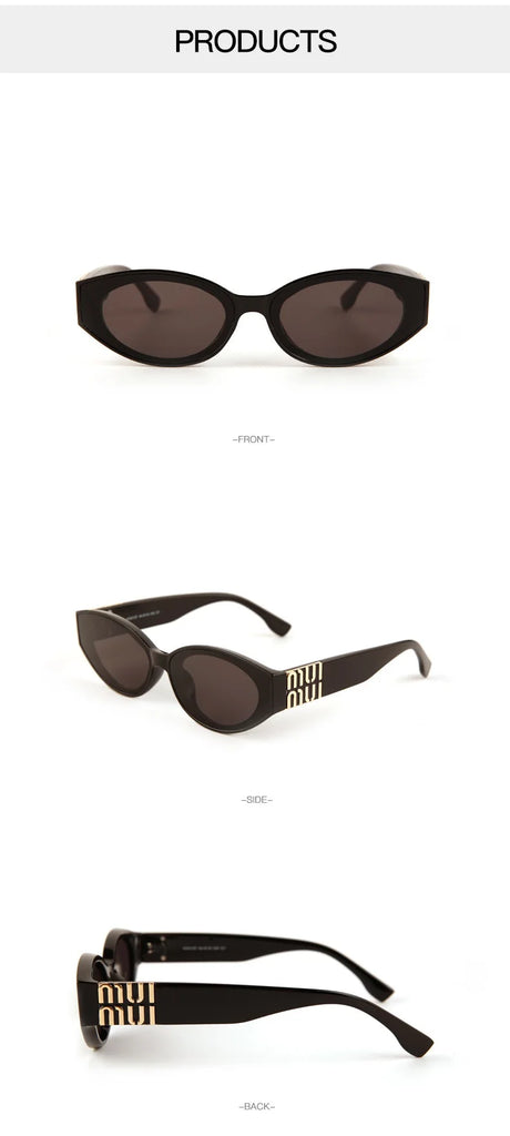 Glamour Fashion Luxury Oval Sunglasses