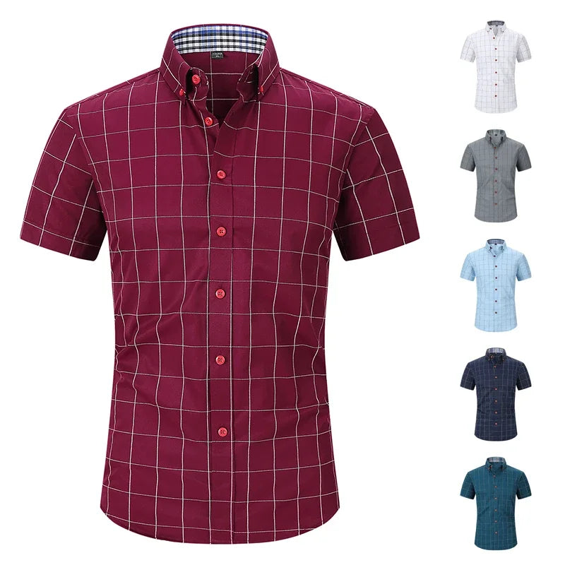 Breathable Slim‑Fit Casual Business Shirt