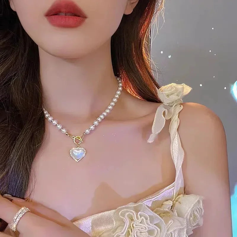 Gold Stainless Steel Water Drop Tassel Necklace – Women’s Fashion Chain