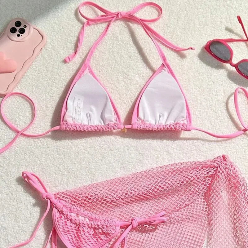 2026 Sexy Bikinis Female Swimsuits Women's Three-Piece Swimwear Beach Swim Wear Bathing Suits Brazilian Bikini Set Pool Bather