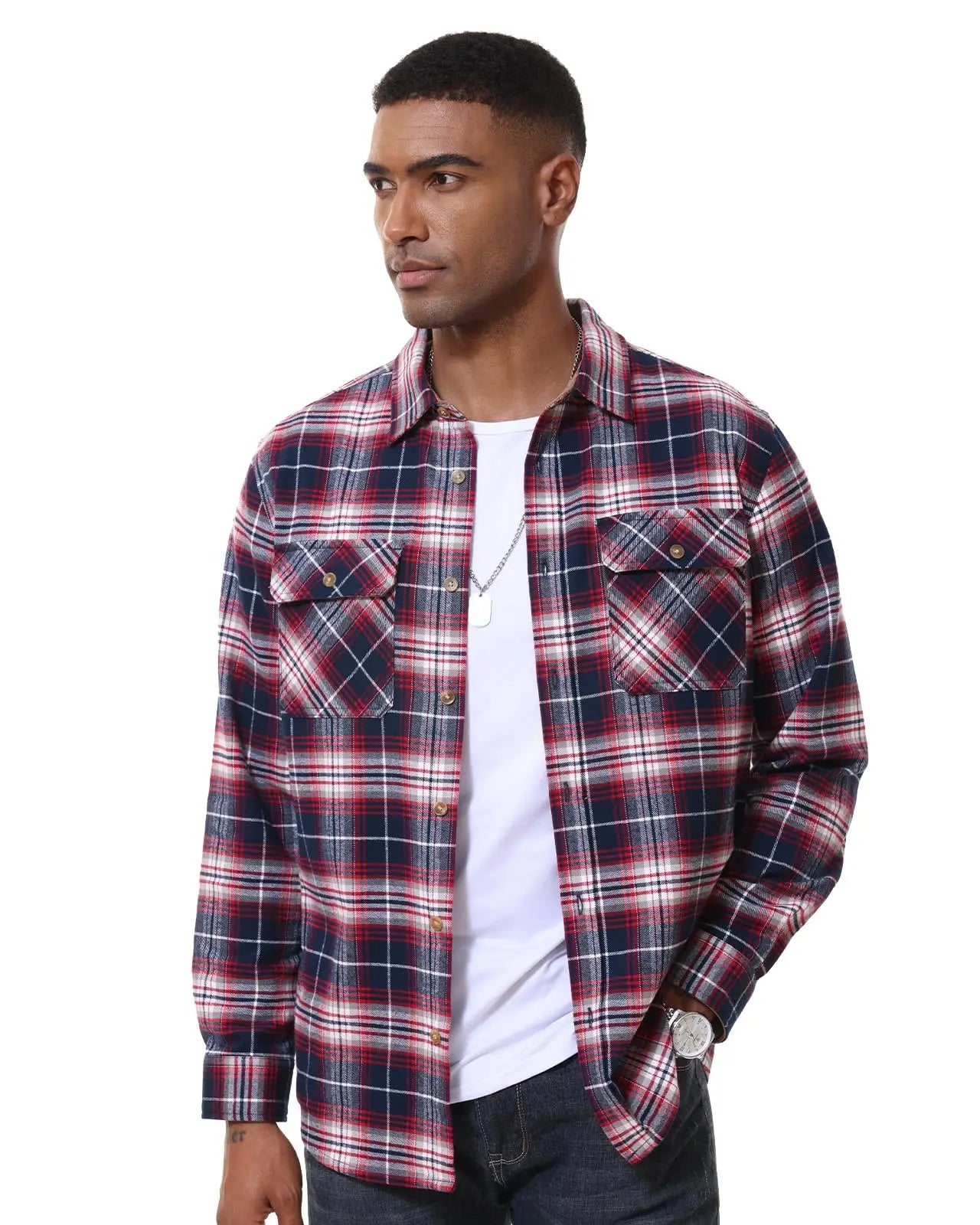 MAGCOMSEN Men’s Flannel Shirt