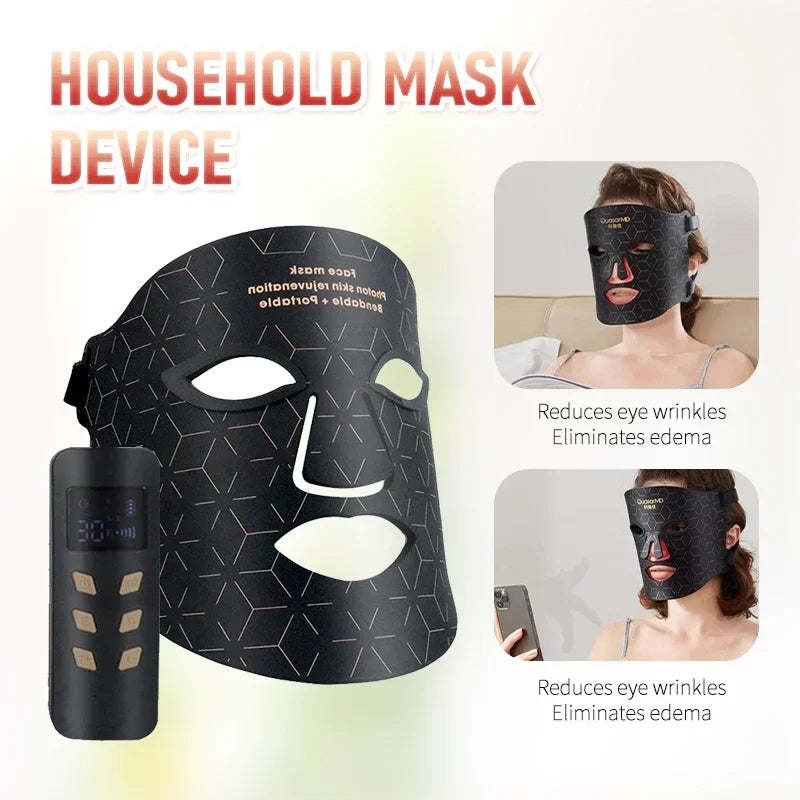 Photon Facial Mask Beauty Instrument – Home Skin Rejuvenation & Light Therapy Spectrometer Device