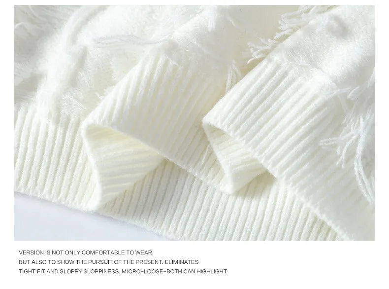 2024 Winter Sweaters for male men thick O-neck sweater men Student youth sweaters autumn Men's wool Casual Knitwear Pullover