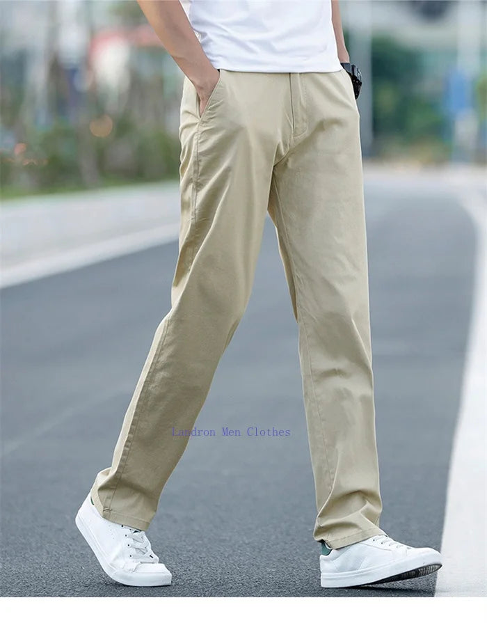 Plus‑Size Summer Chino Pants