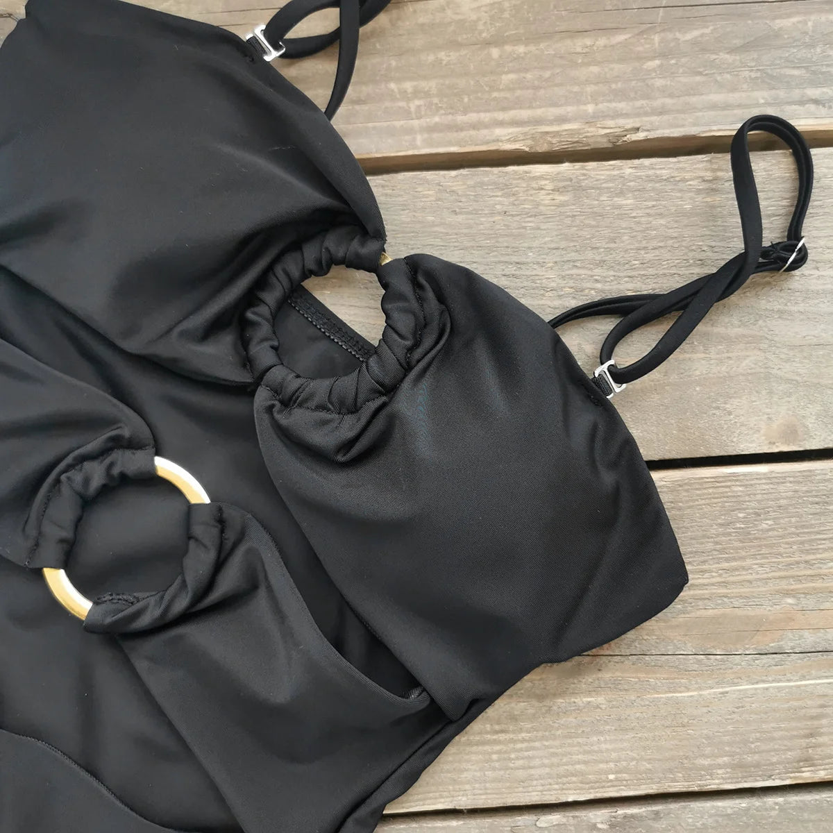 Brazilian High‑Waist Push‑Up Bikini