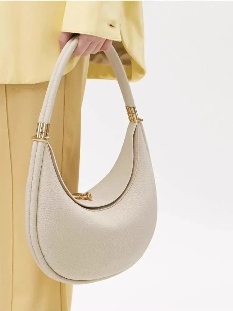 2025 New Medium Crescent Bag Women's Bag Niche Design Crescent Bag Armpit Bag Single Shoulder Crossbody Bag