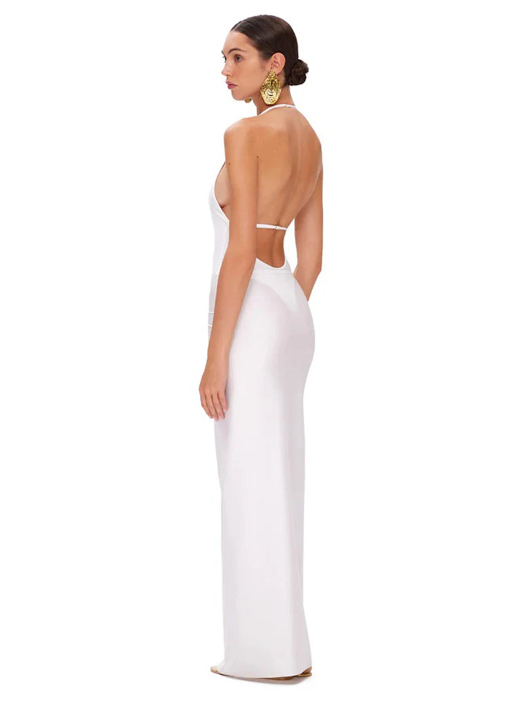 Women’s 2025 Deep V‑Neck Swimsuit With Skirt – High‑Leg Backless Bikini Set, Fashion Beachwear OutfitSexy Deep V Neck Swimsuit With Skirt Women 2 Pcs Suits 2025  High Leg Backless Swimwear Fashion Female Holiday Beachwear Outfits